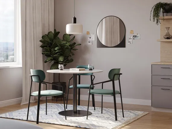 Стул Ror, Round, зеленый велюр