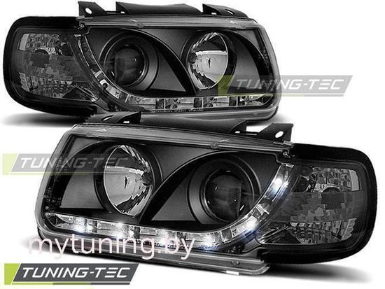 Передние фары VW Polo 3 6N daylight black