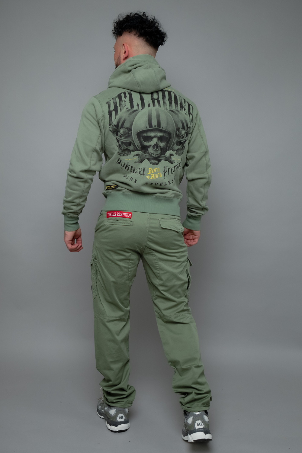 Карго брюки оливковые Yakuza Premium 3753