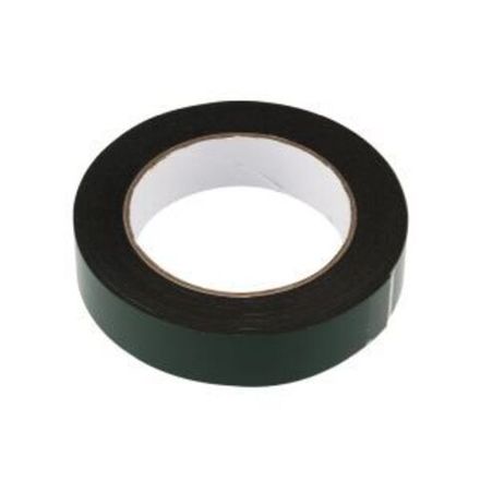 Двухсторонний скотч, вспененная ЭВА-основа, черный, 25мм, ролик 5м REXANT