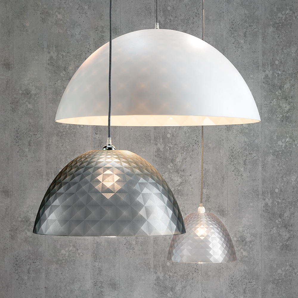 Плафон stella silk, 25х17,5 см, серый