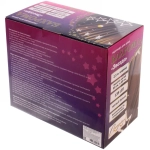 Гирлянда для дома БАХРОМА 2,5м*0,9м 120 ламп LED, с насадками Звезда (6+6 шт), Теплый белый (можно соединять)