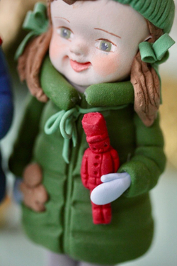 Молд силиконовый "Новогодняя открытка" / Форма 3D Санта Клаус, олень, имбирный человечек / для мыла, воска, глины, самозатвердевающих масс