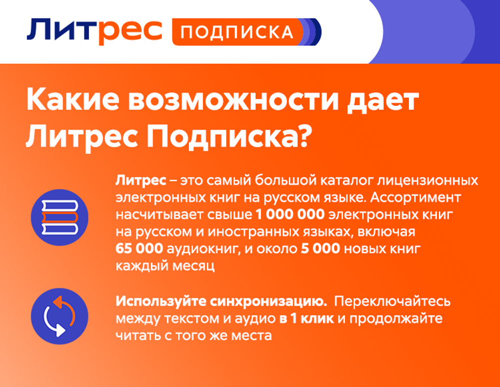 ЛитРес: Подписка на 1 месяц