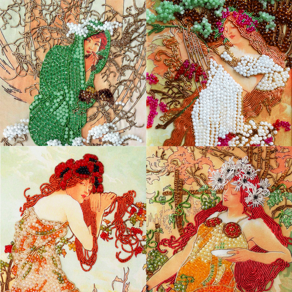 С-7 Комплект наборов для вышивания Времена года