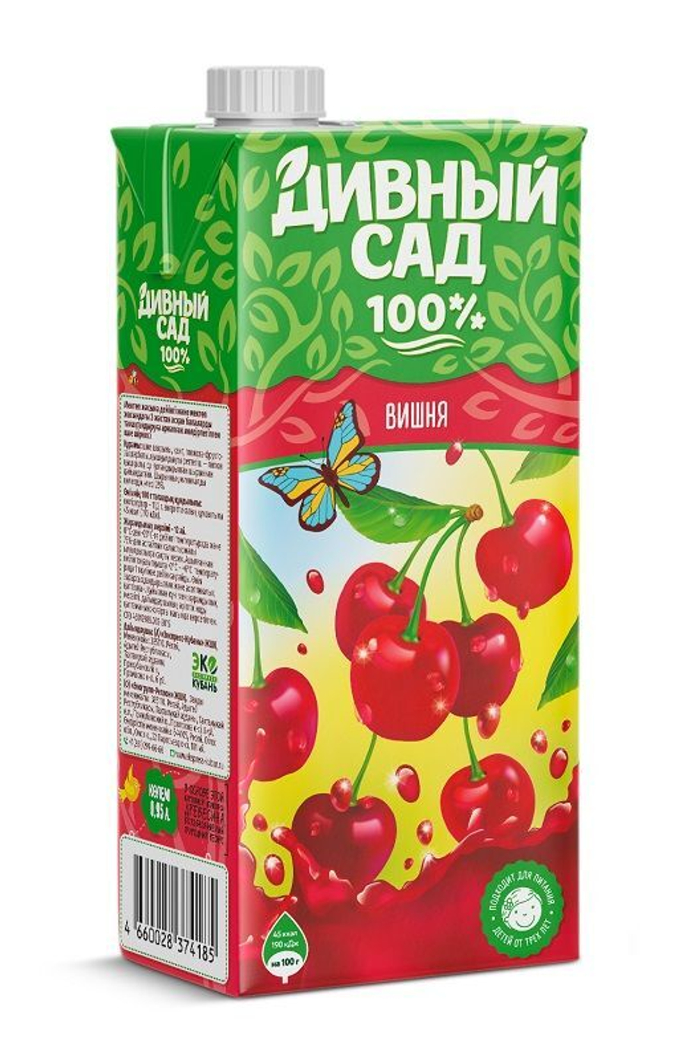 Сок Дивный Сад Вишневый 0.95л