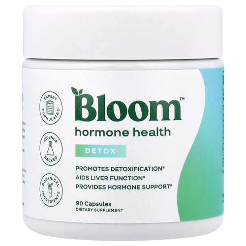 Bloom, Hormone Health, гормональная поддержка, для детоксикации, 90 капсул