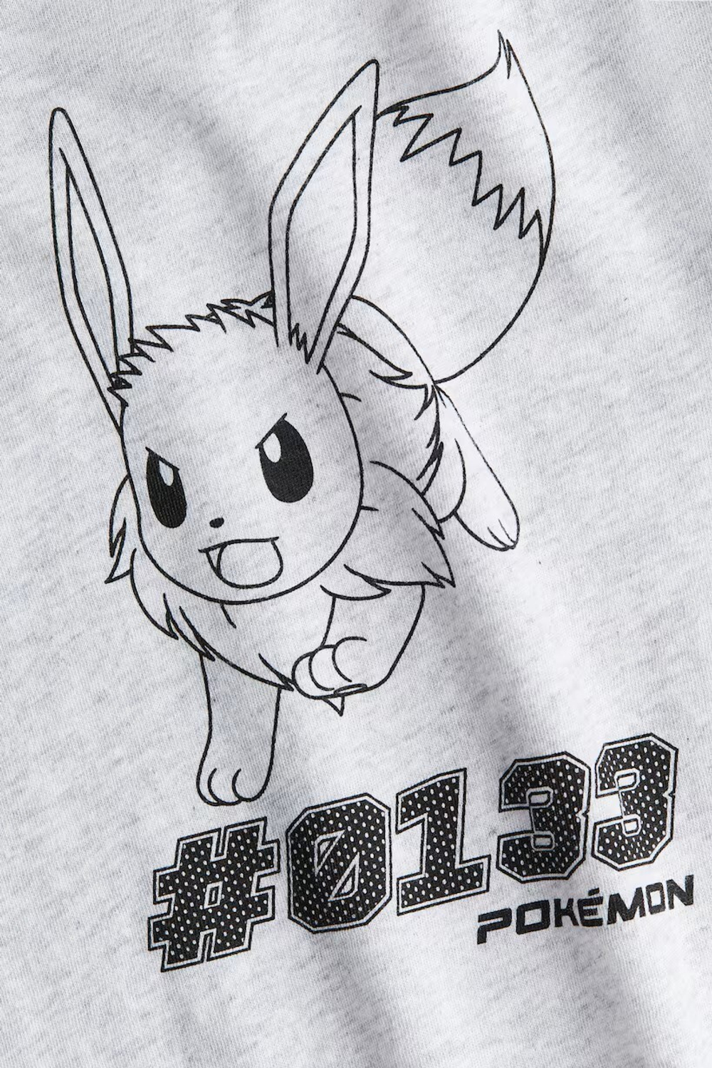 H&M Футболка с принтом, светло-серый