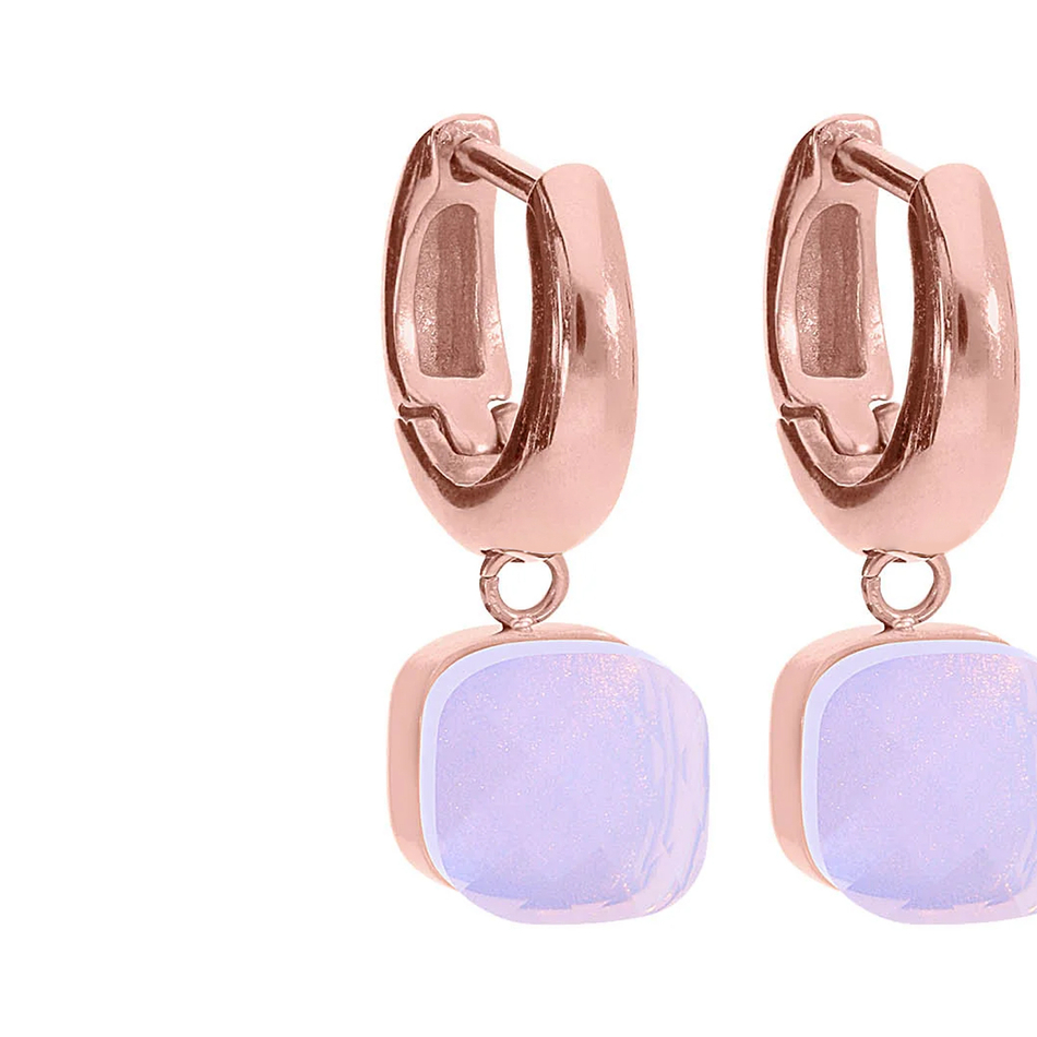 Серьги Qudo Firenze Rose Water Opal 300314 R/RG