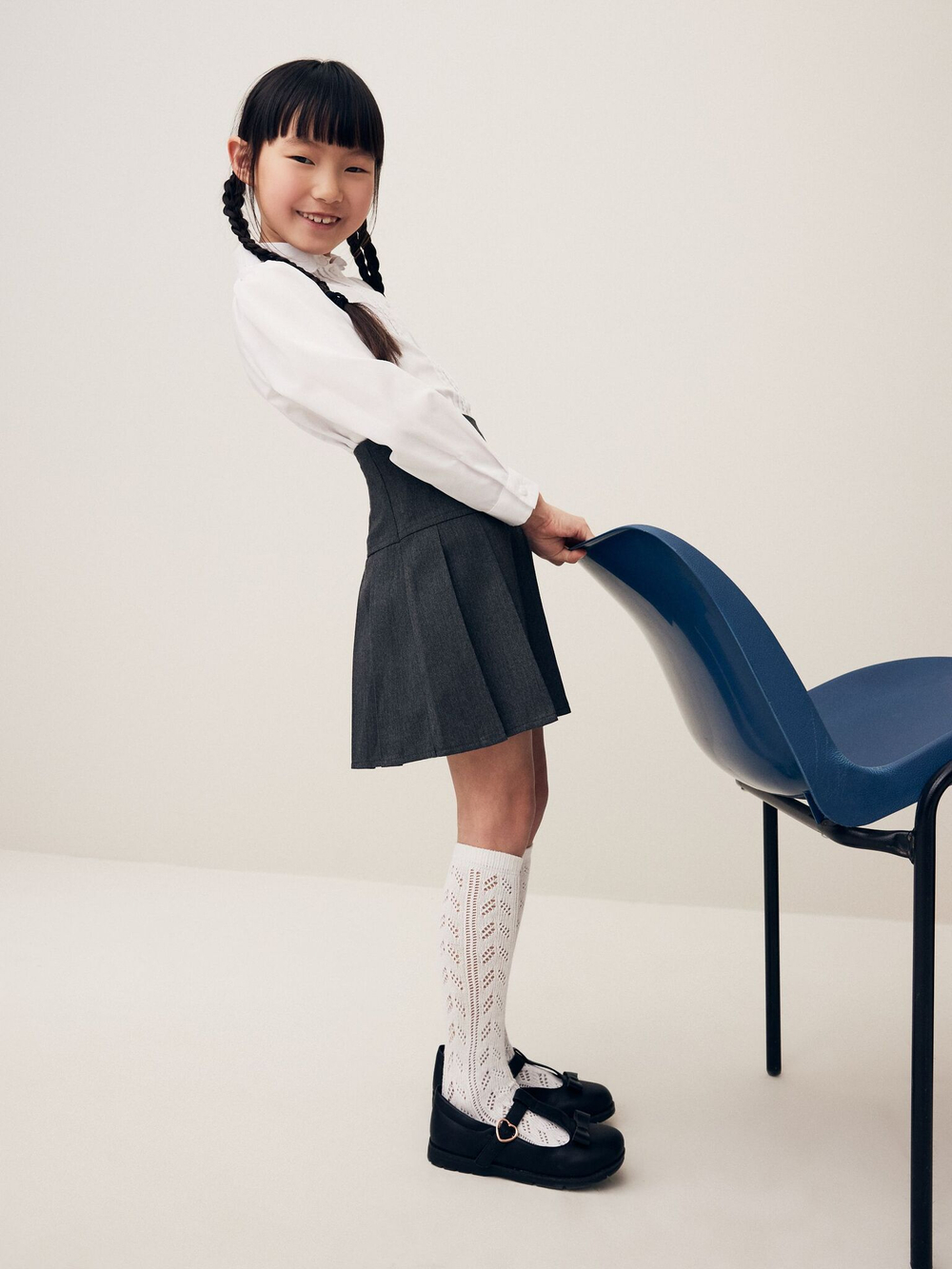 Юбка и шорты-велосипедки в комплекте для девочки Next Q76-881, Темно-серый