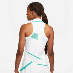 Женская теннисная майка Nike Court Dri-Fit Tank Top Women - White, Turquoise