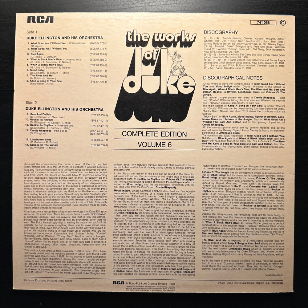 Duke Ellington And His Orchestra - The Works Of Duke - Integrale Volume 6 (Франция)