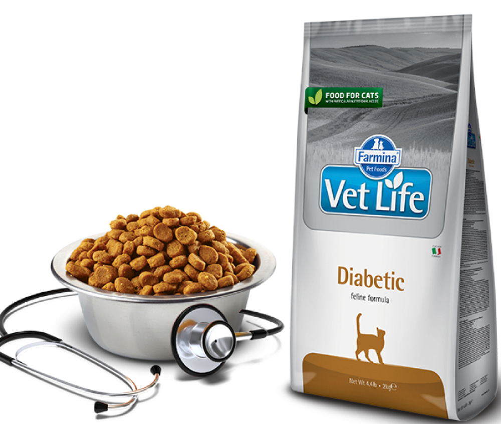 Сухой корм FARMINA Vet Life Diabetic Feline для взрослых кошек при сахарном диабете - 10 кг