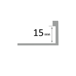 ЛП 15мм "PW" 2,5м Полир. Г-об. латунь