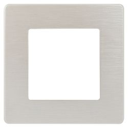 Рамка для розеток и выключателей ЭРА Серия 12 12-5101-15 на 1 пост, Сатин, перламутр