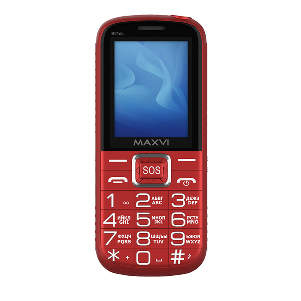 Сотовый телефон Maxvi B21ds Red
