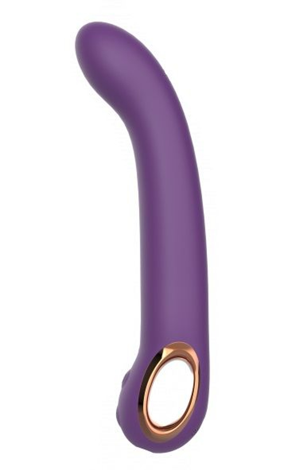 Фиолетовый силиконовый вибратор - 22,1 см.