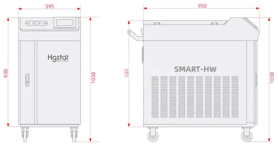 Аппарат ручной лазерной сварки HGTECH SMART HW-1500