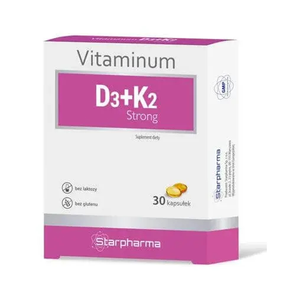 Витаминум Д3+К2 Стронг - 30 капсул