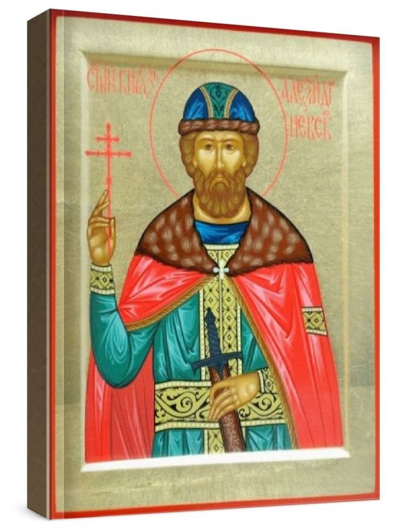 Александр Невский (рукописная икона)