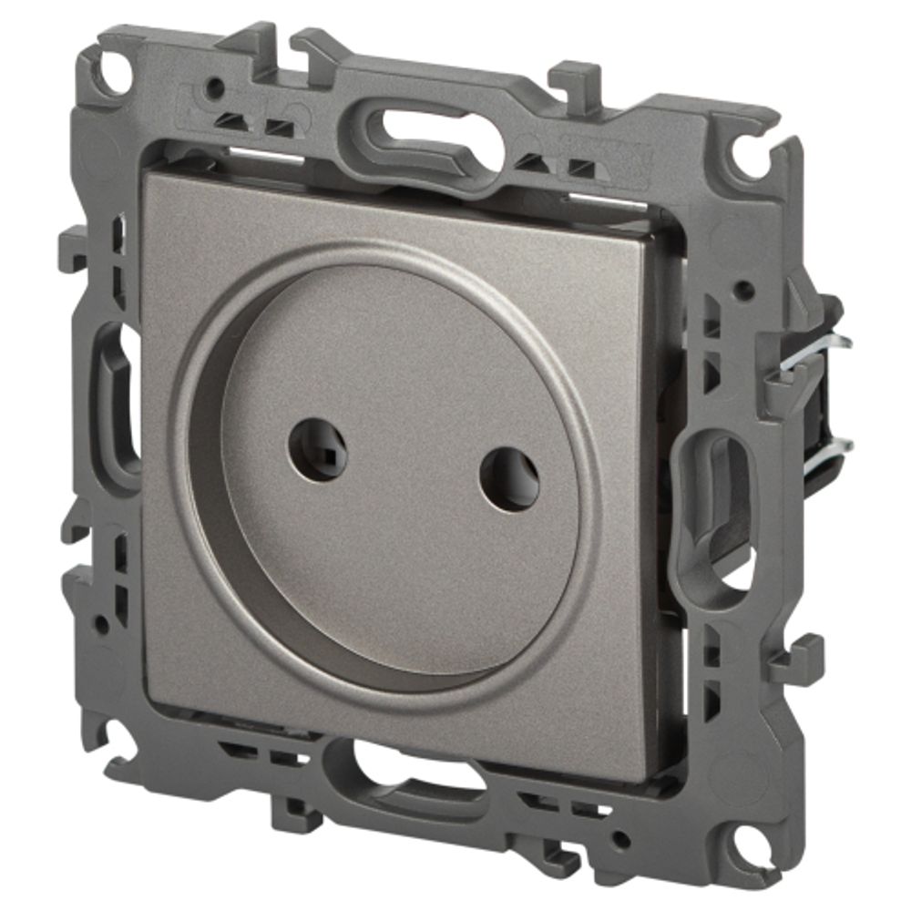 Розетка ЭРА Серия 12 12-2105-16 , 2P, 16А-250В, титан