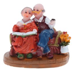 GAEM Фигурка декоративная "Бабушка с дедушкой", L8 W6 H7 см, 2в.