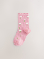 Носки хлопковые для девочки Next E99-474, 5 шт., Розовый, Голубой, Серый