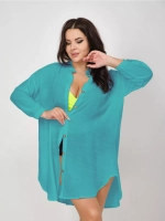 туника пляжная рубашка накидка летняя на пуговицах