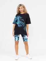 910 Костюм "черный/голубой" SveTekst (Акция)