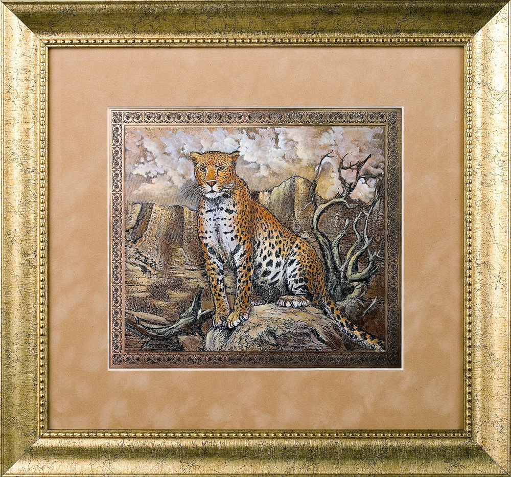 Гравюра "Леопард"