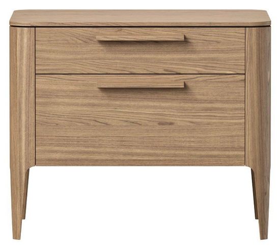 Тумба прикроватная Type oak 2 ящика ширина 60 см (натуральный дуб)