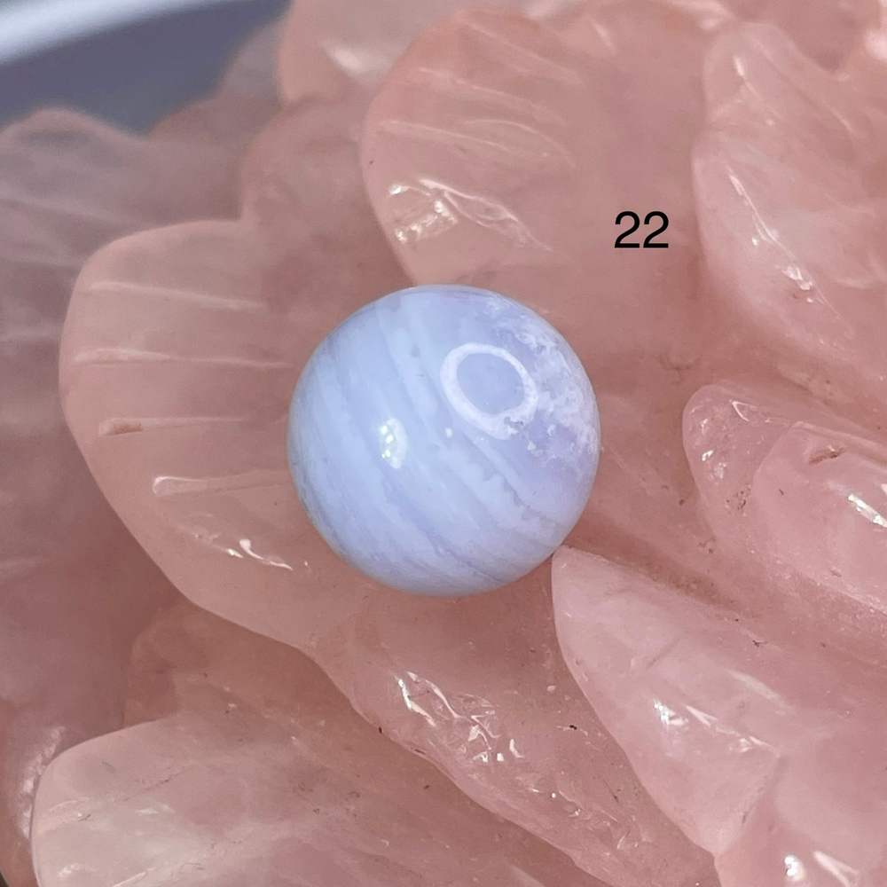 54642  Агат голубой Сапфирин Бусина 12,5мм