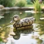 Фигура садовая "Утка коричневая" 25*12*11см, пластик "Inbloom"