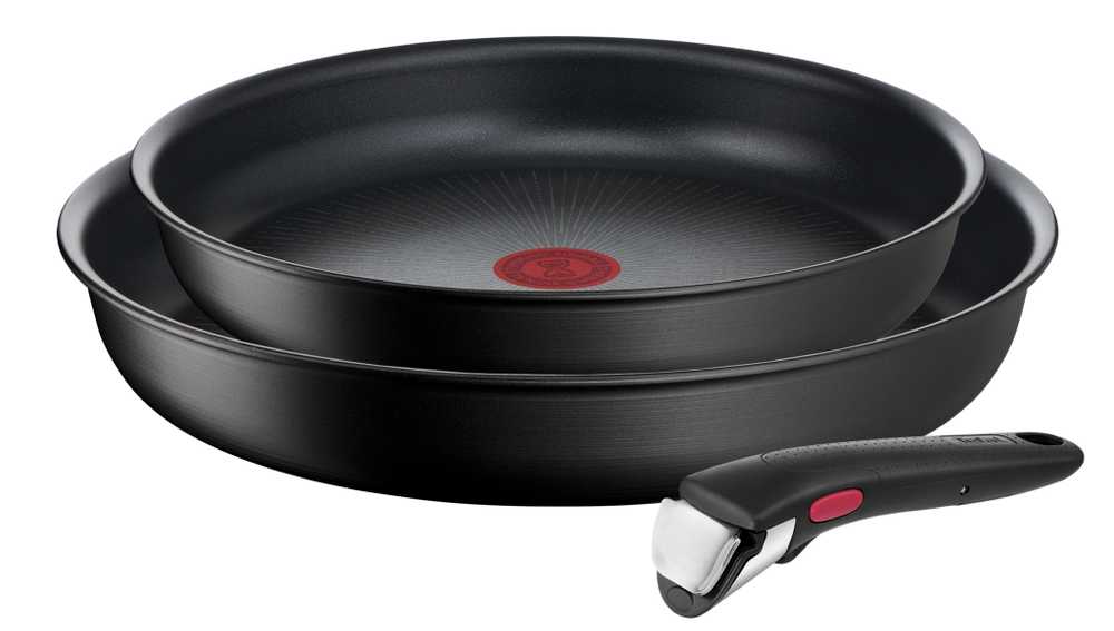 Набор посуды со съемной ручкой Tefal Ingenio Daily Chef 3 предмета 24/28 см L7629553 + протекторы