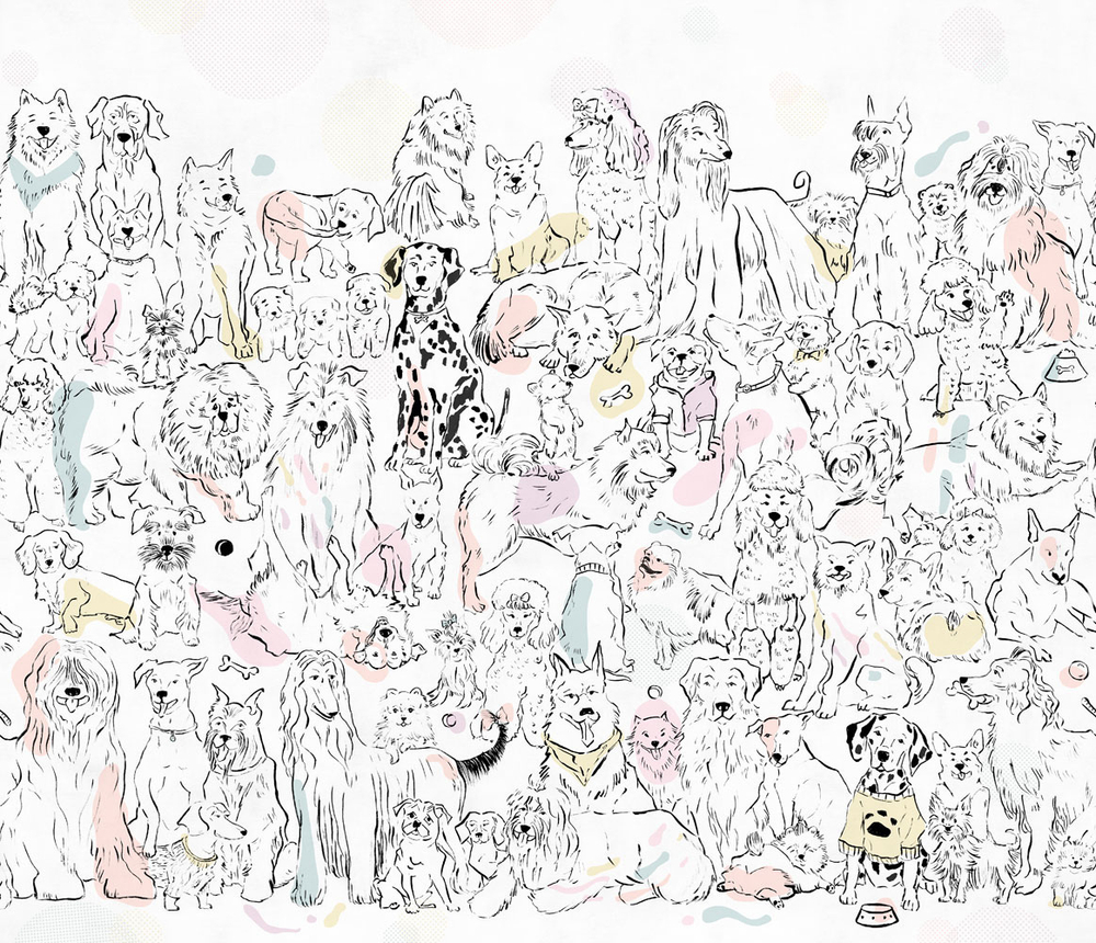 Дизайнерские обои Factura DOGGYLAND