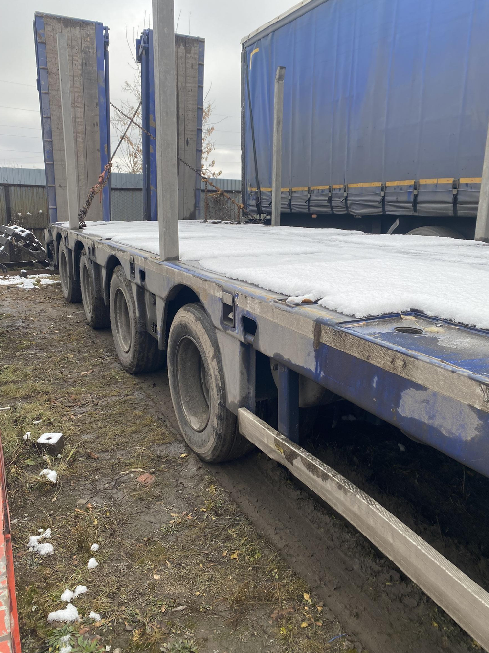 НОВТРАК ТР-480 Полуприцеп тяжеловоз 4 оси ТР-480 (Не раздвижной)