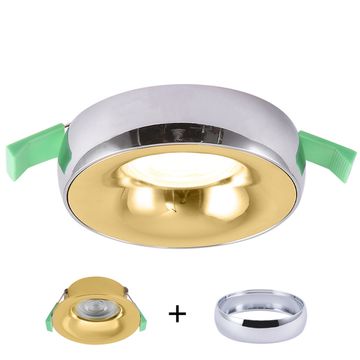 Встраиваемый точечный светильник GU10 CLT 004C1 GO золото Crystal Lux