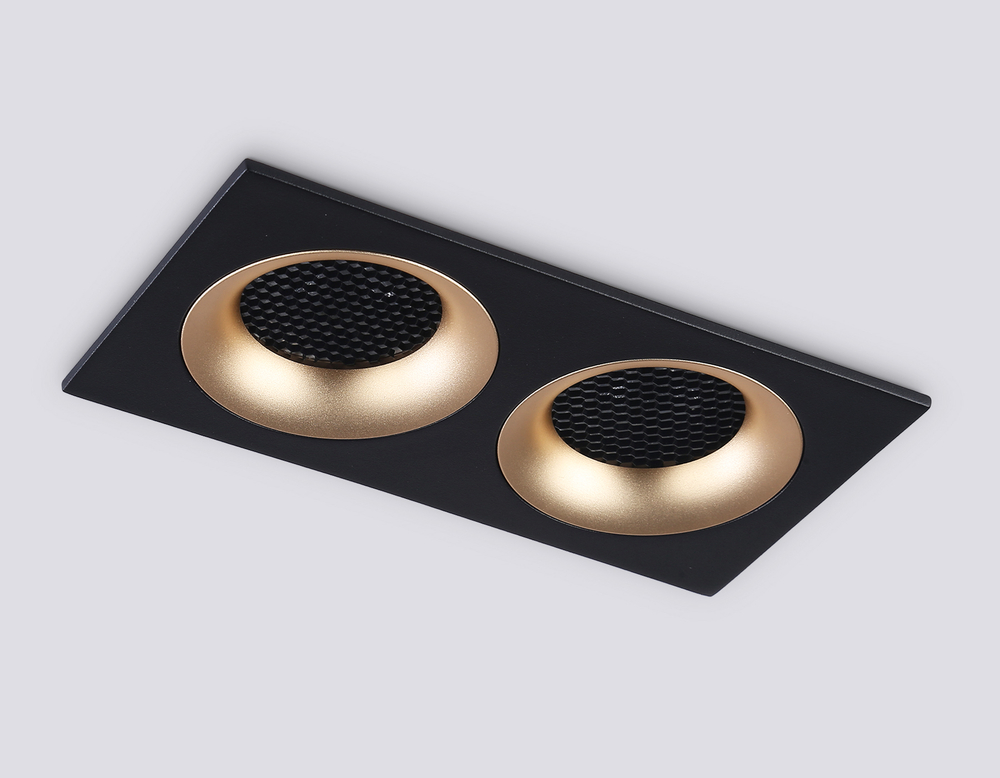 TN102735/2 BK/GD черный/золото GU5.3 175*92*23