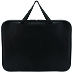 Папка офисная А4 цветная, ткань, 350/275/20 черная (Пчелка)