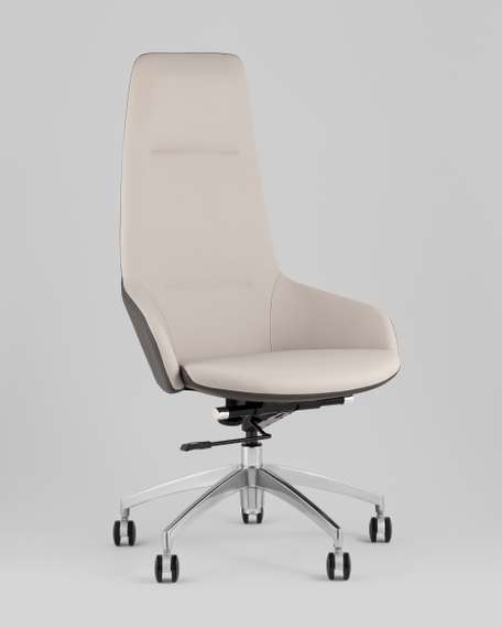 Кресло руководителя TopChairs Soulo светло-серый, серый