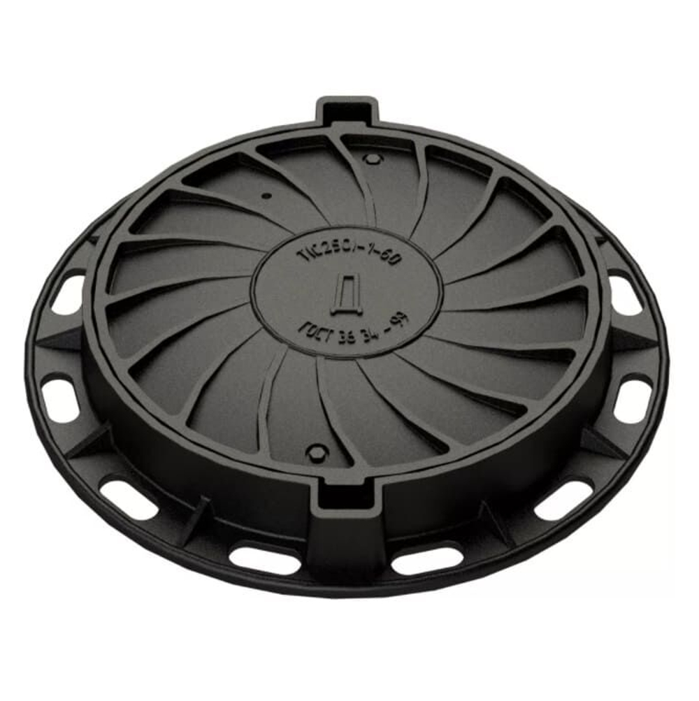 Люк чугунный, тип-Л (А-15) с запорным  устройством, ВК, ГТC,  ТС