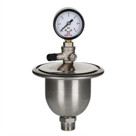 Гаситель гидроударов мембранный с манометром VALTEC 1/2*