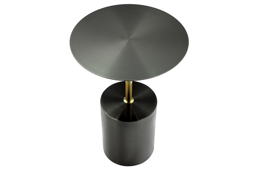 Кофейный столик Solid диам.40см x 58см, чёрный, металл