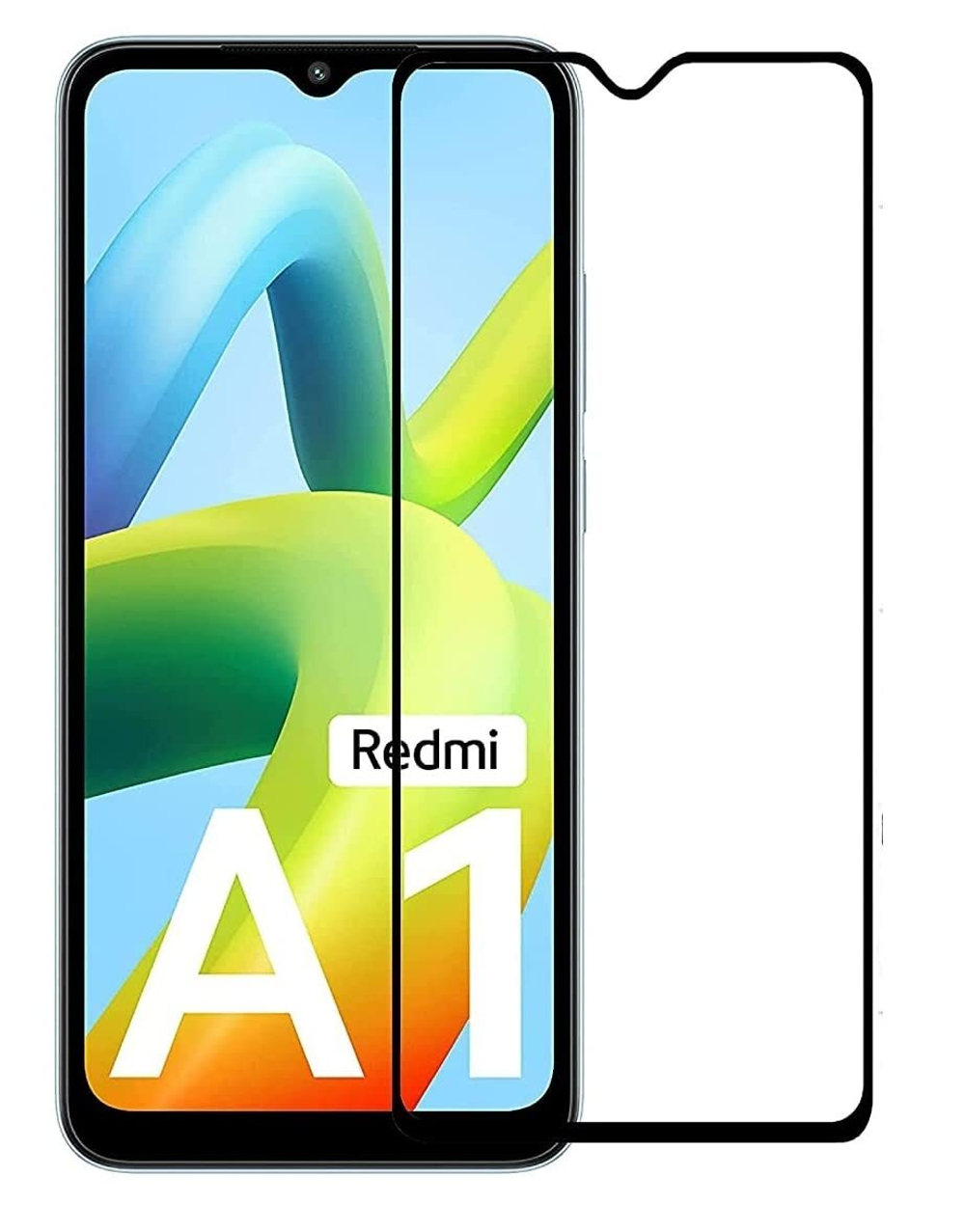 Закаленное стекло 6D для Xiaomi Redmi A1 и A1+, олеофобное покрытие и вырез под фронтальную камеру, G-Rhino