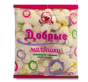 ПЕЛЬМЕНИ ДОБРЫЕ МАЛЫШКИ ИЗ ГОВЯДИНЫ 350ГР SHIN-LINE