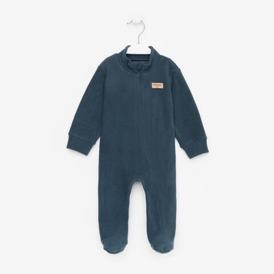 Комбинезон д/мальчика флис, р.86 темно-серый 9210487 (MINAKU)