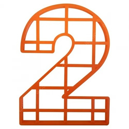 Форма для торта "Цифра 2", 25 см, 1 шт.