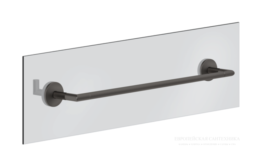 Полотенцедержатель Gessi Anello, для крепления на стекло, 450 мм, цвет Black Metal Brushed PVD