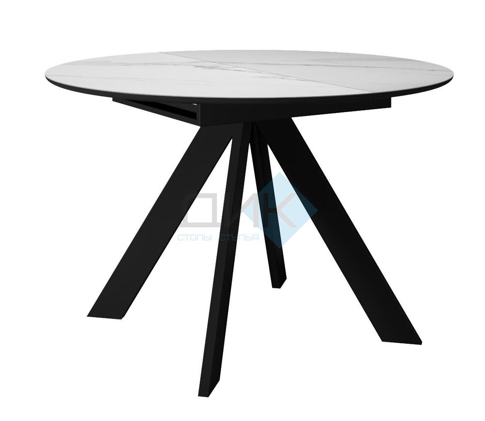 Стол DikLine SKC110 d1100 подстолье чёрное/опоры чёрные