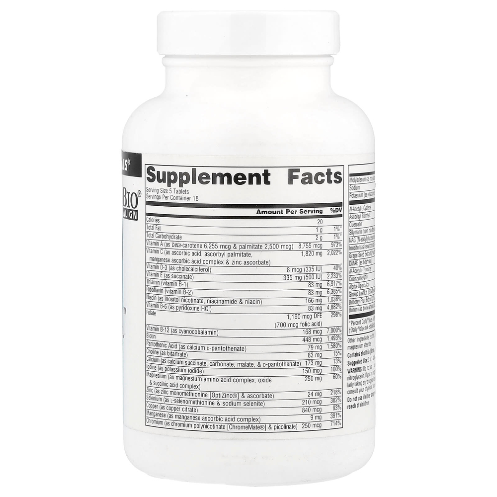 Source Naturals, Elan Vital ™ Multiple, 90 таблеток